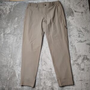 Mack Weldon Radius‎ Flex Jogger Pants Mens Medium Brown Heather Stretch Golf